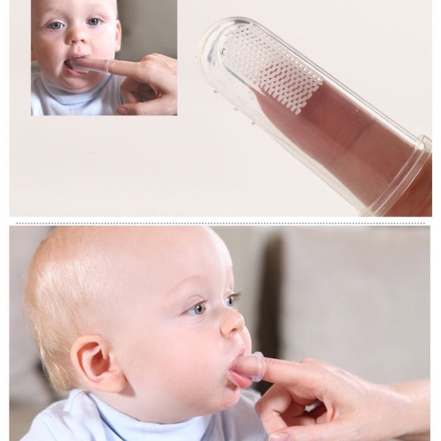 Tooth brush baby silicone/ sikat Gigi bayi bahan silikon