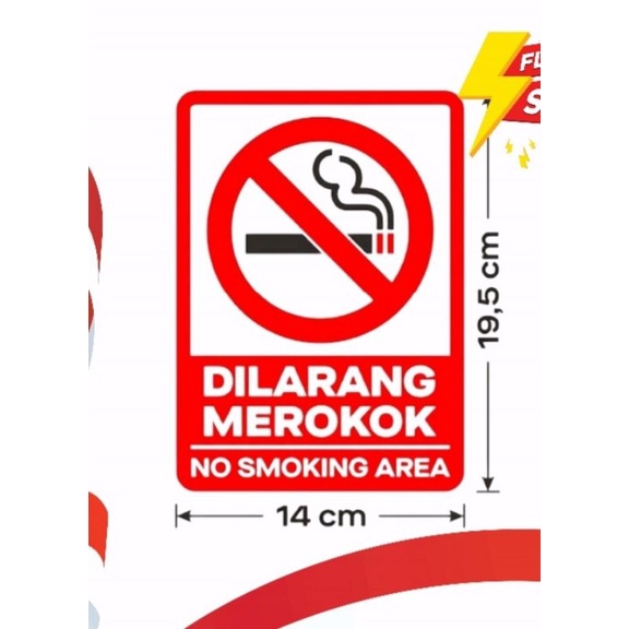 

stiker dilarang merokok