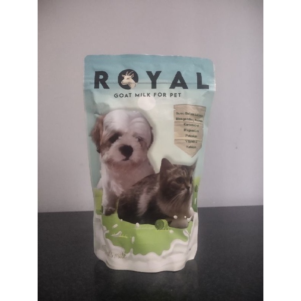 

ROYAL GOAT MILK 200G, SUSU KAMBING MURNI UNTUK KUCING ANJING, HIGENIS Di PRODUKSI DARI KAMBING ETAWA