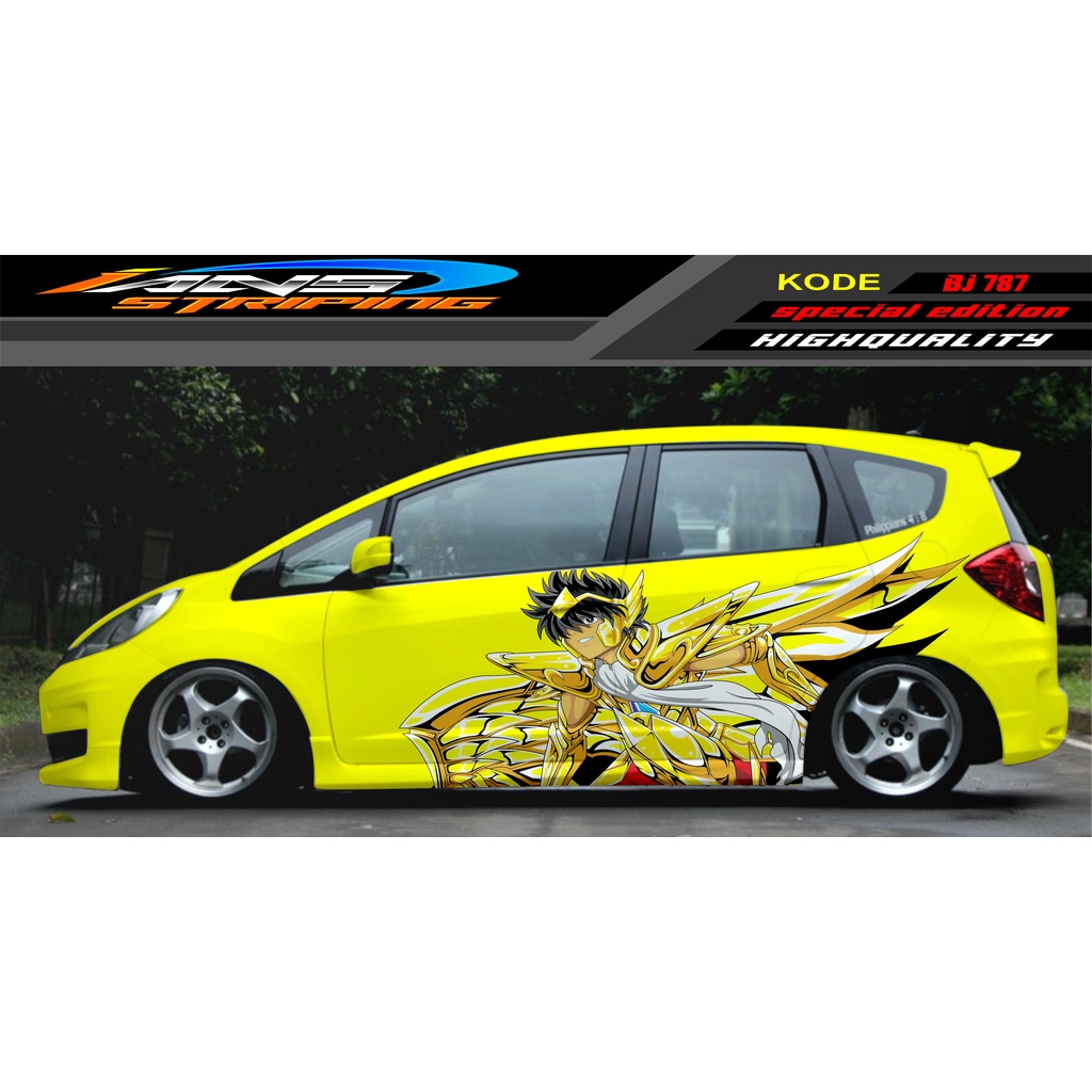 VARIASI STICKER MOBIL JAZZ BRIO AVANZA SIGRA YARIS / STIKER VARIASI MOBIL / MODIF STICKER MOBIL