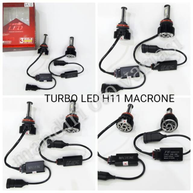 Turbo led h11 macrone