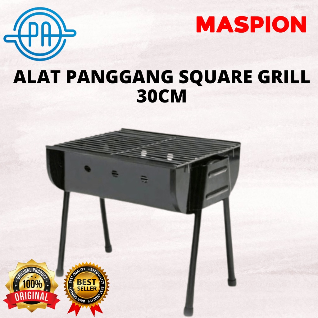 ALAT PANGGANG MULTI SQUARE GRILL MASPION 30CM SERBAGUNA / PEMANGGANG PORTABLE