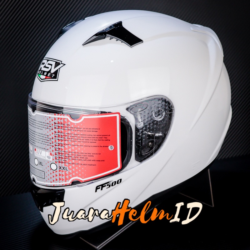 RSV HELM SOLID FF500 / GLOSSY WHITE / FF 500 FULLFACE