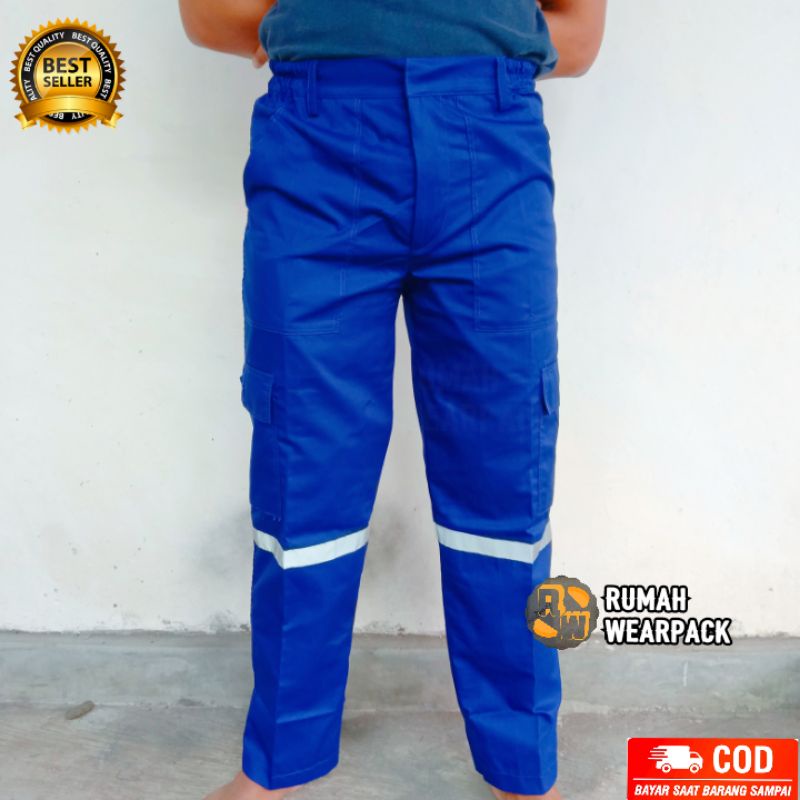 Celana Kerja/ Celana Proyek warna Abu Muda, Biru Benhur, Navy, Hitam, Abu Tua