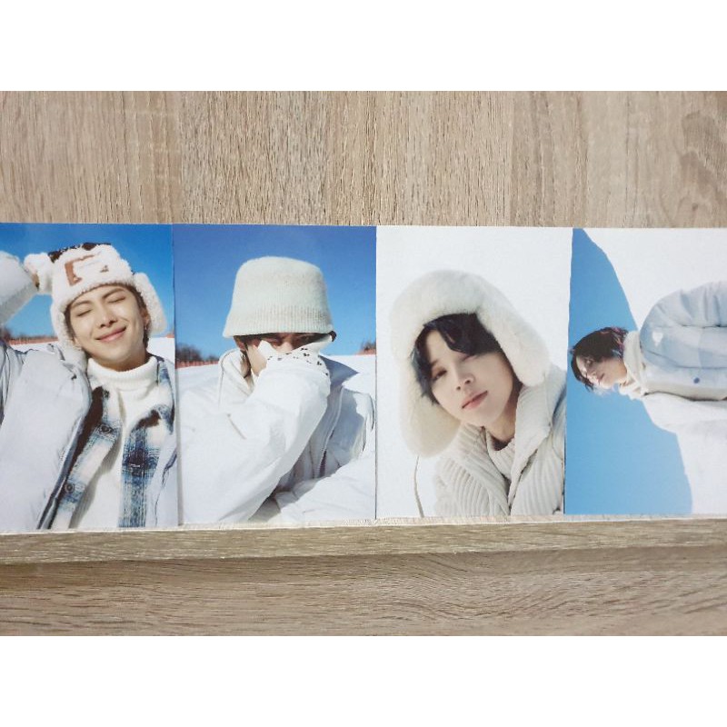 BTS WINTER PACKAGE 2021 4X6 PHOTO RM JIMIN V JUNGKOOK