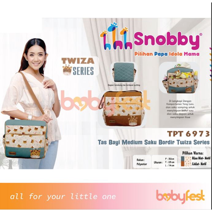 Snobby Tas Medium Saku Bordir Twiza Series TPT697300