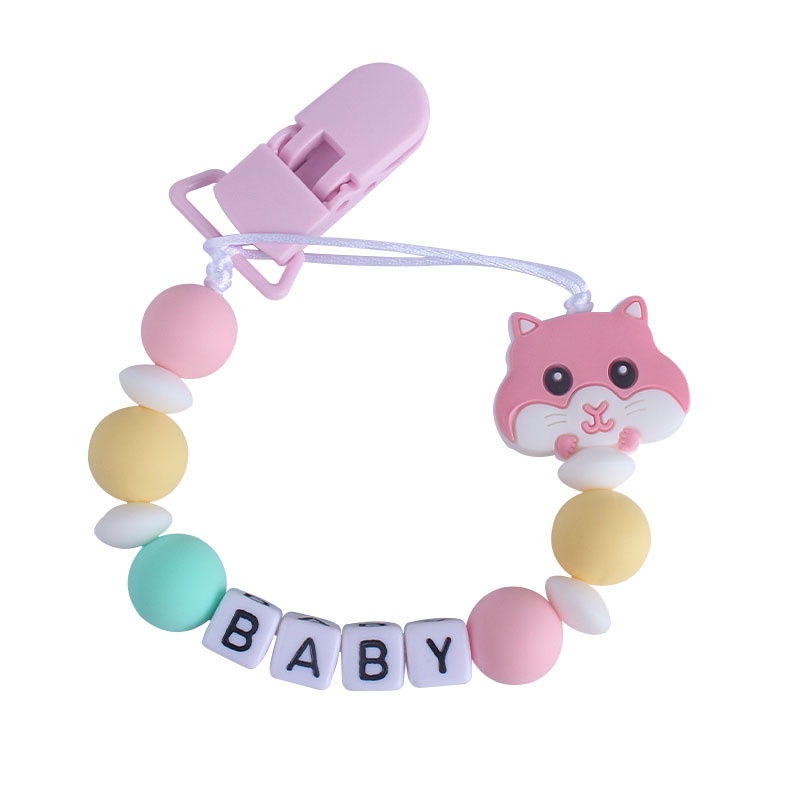 PC 10 | TALI EMPENG DAN TEETHER BISA CUSTOM NAMA | PACIFIER CLIP | TEETHER TALI DOT EMPENG CHAIN GANTUNGAN BAHAN SILIKON AMAN BPA FREE | RUZAIN MALL