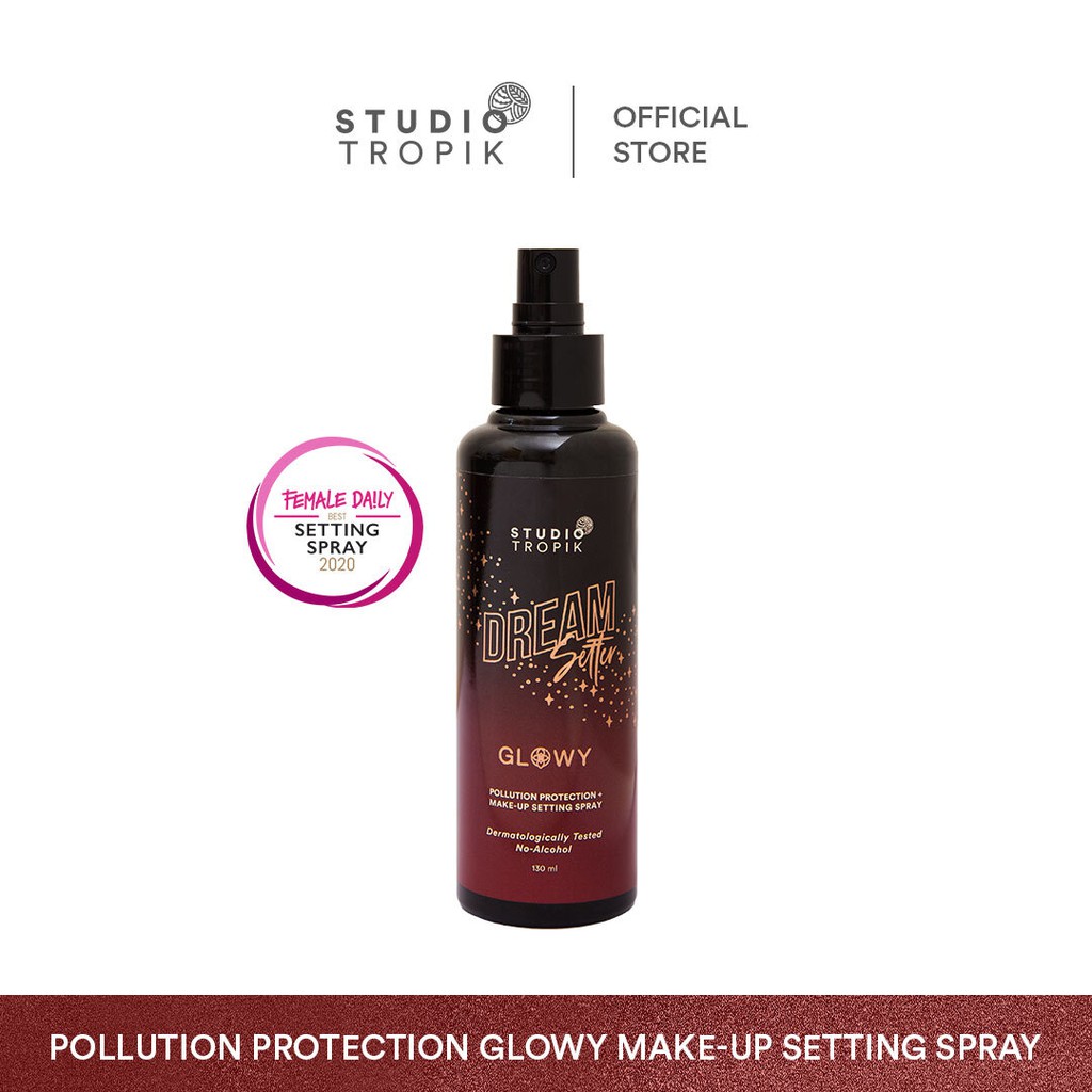 Studio Tropik DreamSetter Coklat Glowy : Pollution Protection Make-up Setting Spray