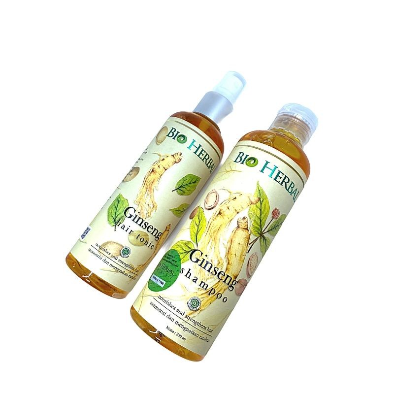 [Paket] Bio Herbal Shampoo Hair Tonic Vitamin Rambut Kering Shampo Sampo Perawatan Rambut Keratin Hair Treatment Original BPOM