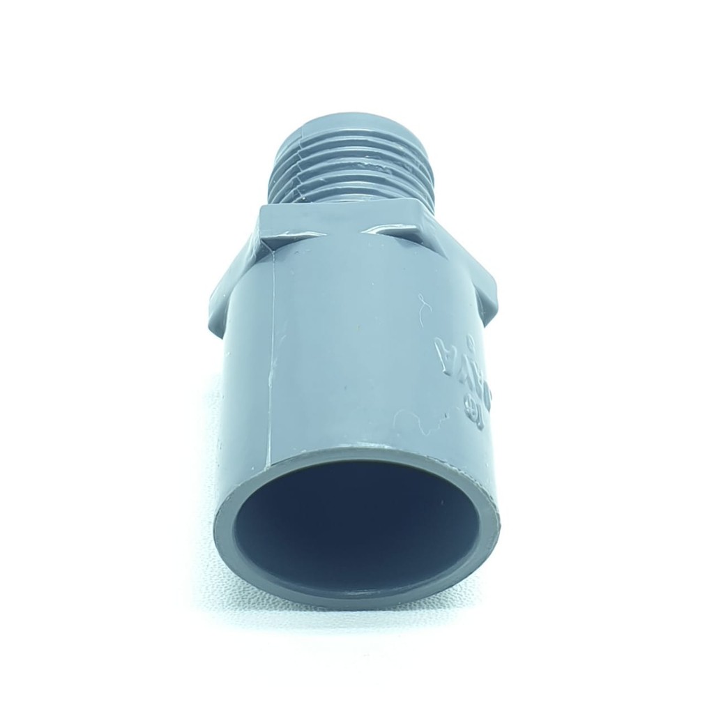 Jaya ORI Valve Socket Pipa Air 1/2&quot; TS PVC / Sock 1/2 Inch Drat Luar / Sok 1/2&quot; Drat Luar