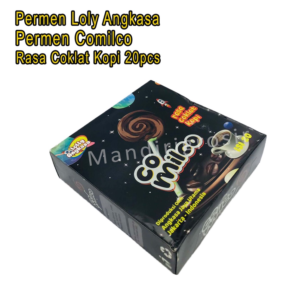 Permen Comilco *Permen Loly Angkasa * Rasa Coklat Kopi * Isi 20pcs