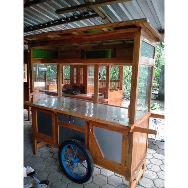 #GEROBAK GORENGAN multi fungsi free ongkir#gerobak nasi goreng #gerobak keliling#gerobak Lamongan #g