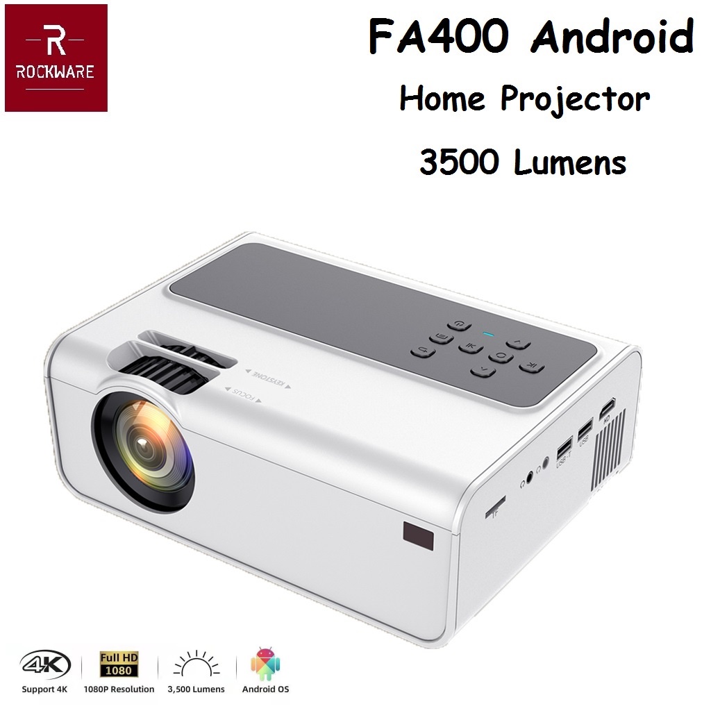 FA400 ANDROID Version - Full HD 1080P Home Projector 3500 Lumens - Proyektor Android 3500 Lumens Full HD 1080P