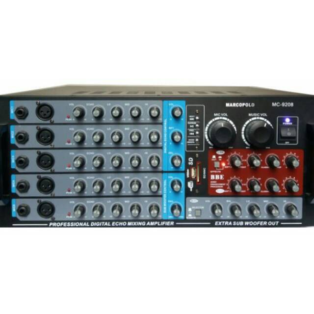 Amplifier profesional karaoke mixing + Bluetooth MARCOPOLO MC-9208
