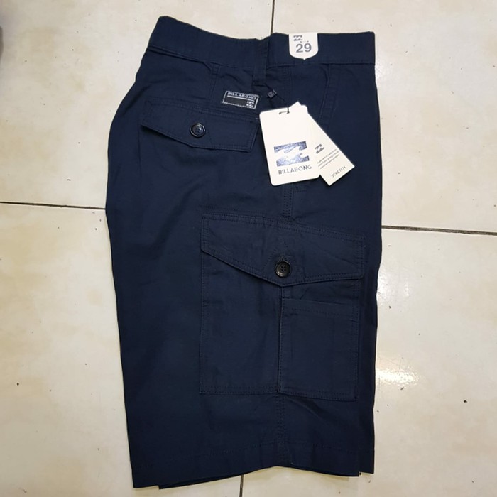 NEW FB CELANA CHINOS PENDEK CARGO BILLABONG ORIGINAL SURF SKATE - NAVY