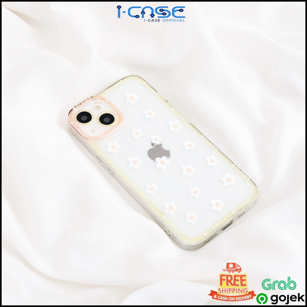 Soft Case Clear Little Flowers Full Lens Cover For iPhone 7 8 PLUS XR X XS MAX 11 12 13 MINI PRO MAX