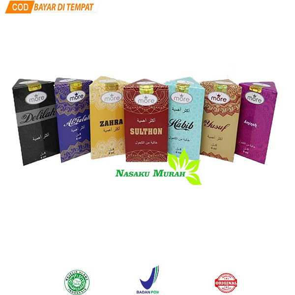 MORESKIN PARFUM NASA 6ML NON ALKOHOL (MPHAB,MPSUL,MPZAH,MPFAL,MPYUS,MPAMI,MPDELI)