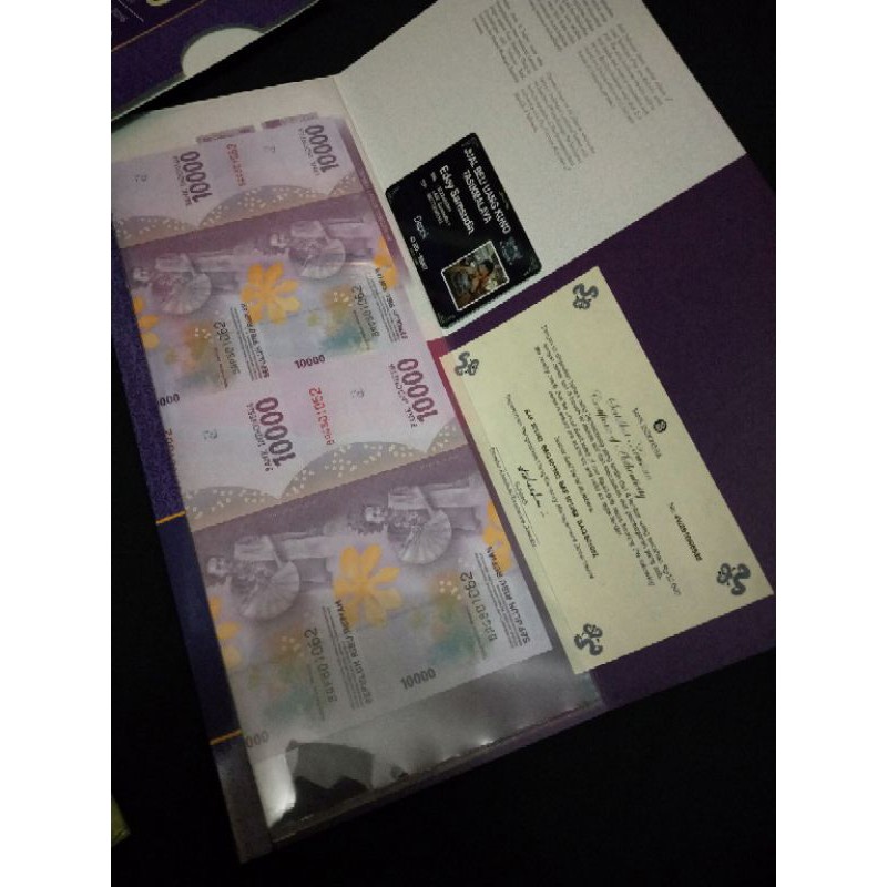 Uang Uncut Atau Belum Dipotong Nominal 10000 4X