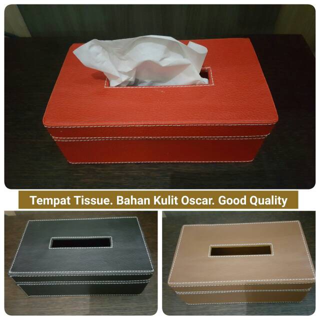 BOX TEMPAT TISSUE KULIT OSCAR - KOTAK TISSUE