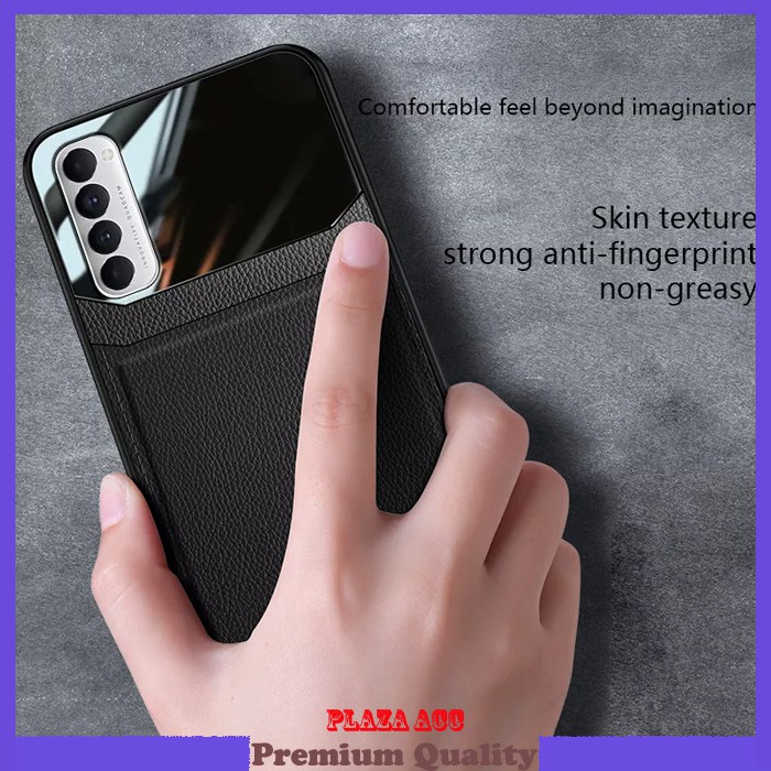 Elegant Leather Case Oppo Reno 4 Pro - Casing Oppo Reno 4 Pro Case
