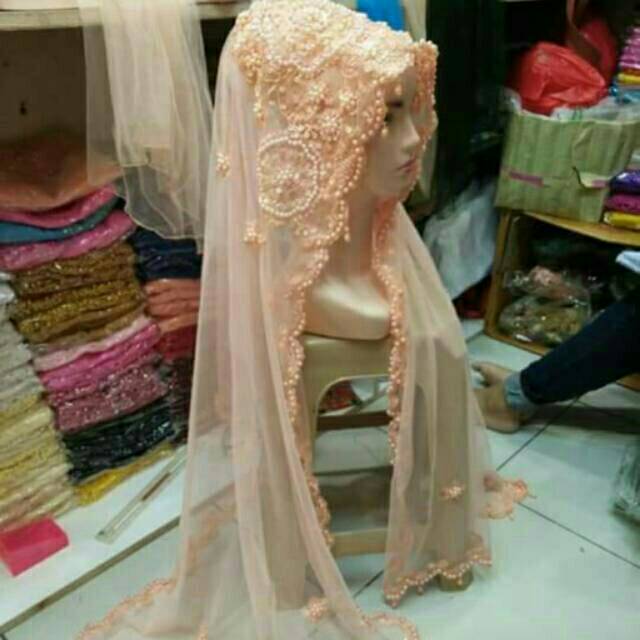Selendang akad mutiara-3