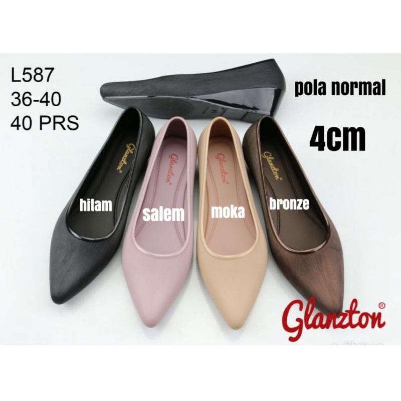 Wedges Glanzton Serut Doff Hak Glossy L587 import