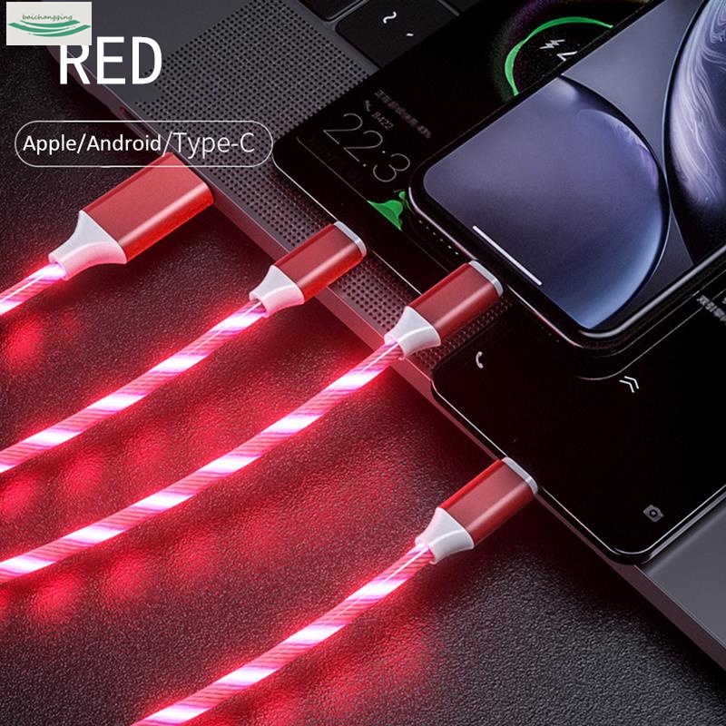 3 In 1 LED Fast Charging Cable