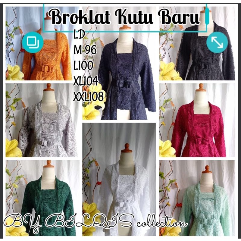 BQ<Kebaya Broklat Kutu Baru  FULL PURING KAOS kebaya modern Kebaya Resepsi Kebaya Broklat Kebaya  Re