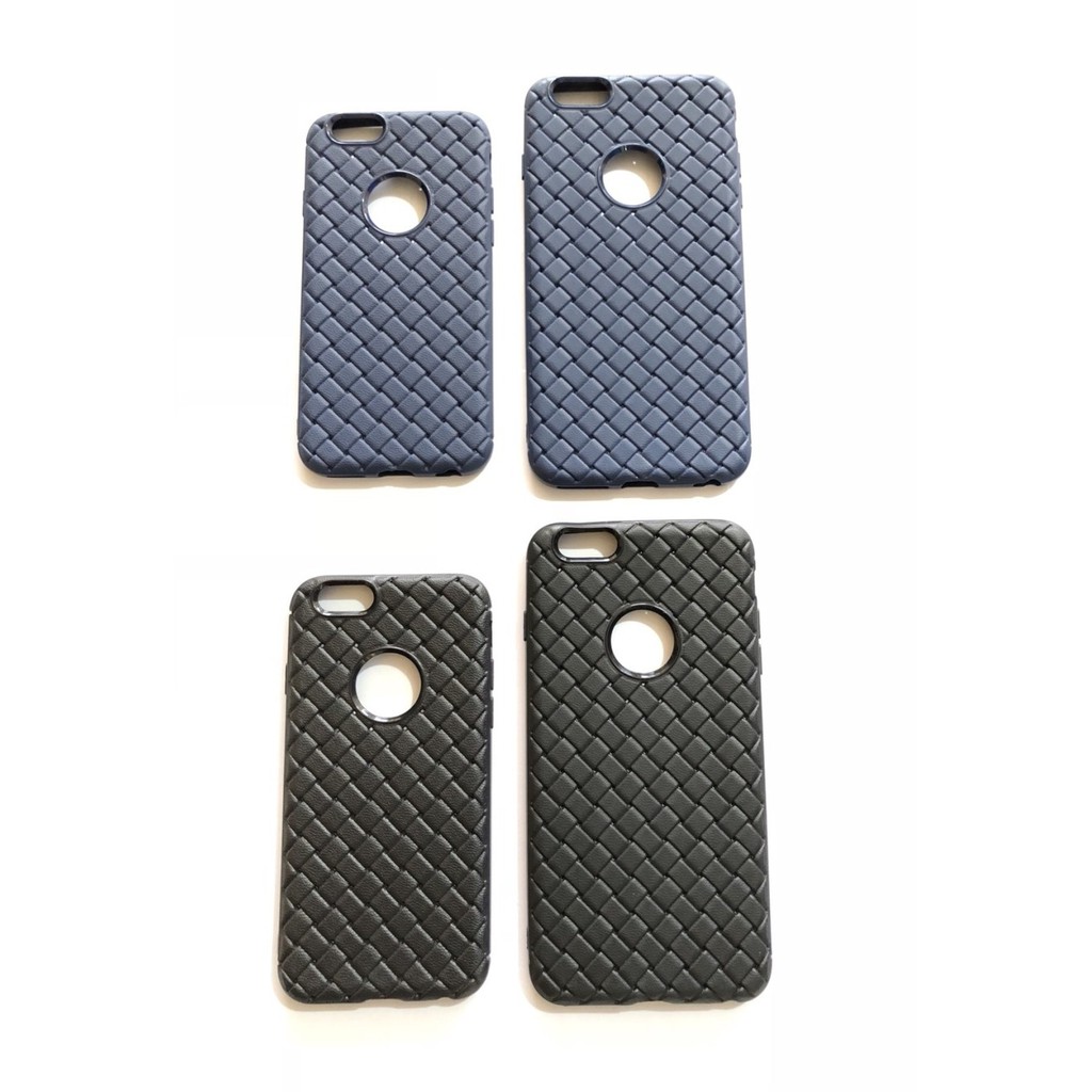 C103 Iphone 6 / 6s / 6 Plus / 6s Plus Premium Braided Leather Style Case / Kulit Anyam Silicone