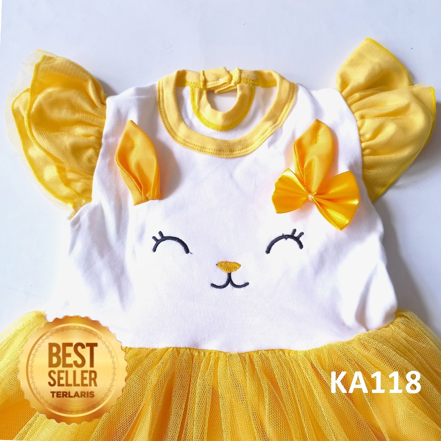 Dress Baju Gaun Pesta Bayi Perempuan 0- 12 bulan Princess Karakter Kartun Disney Gaun KA118