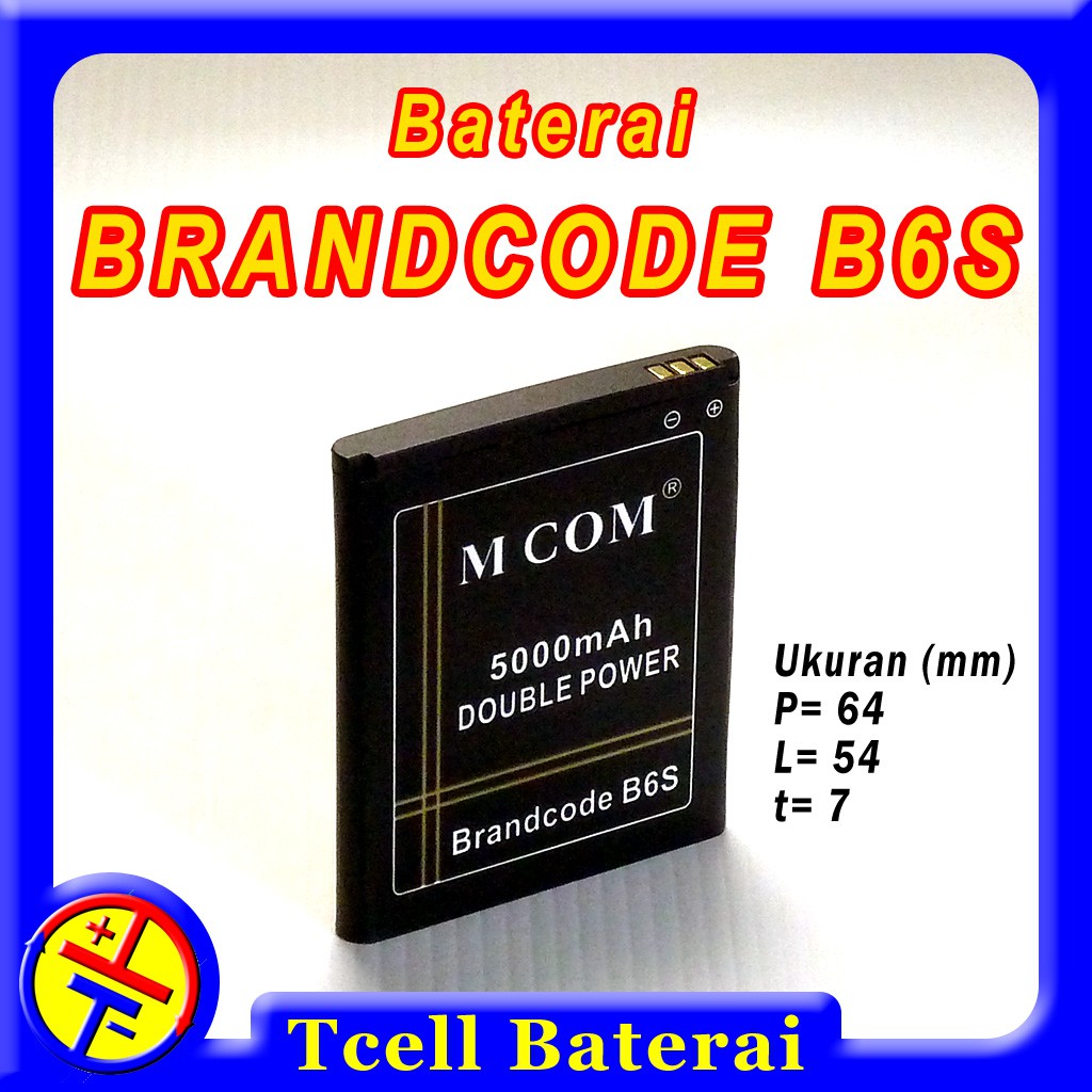 Baterai BRANDCODE B6S Mcom battery batre batere bantrai batrei