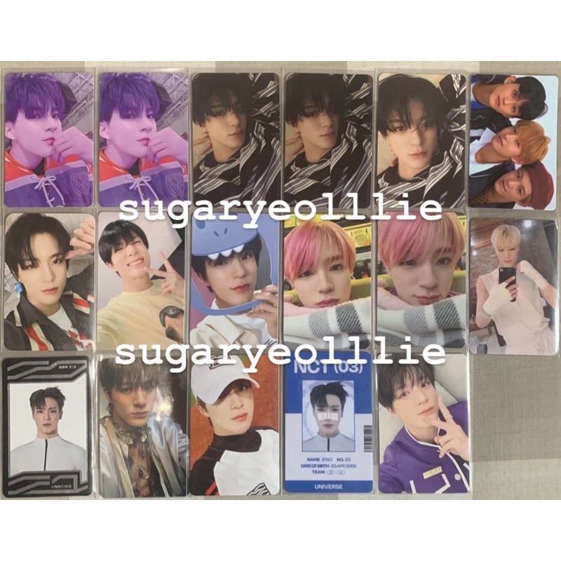 JENO NCT PHOTOCARD PC OFFICIAL NCT DREAM We Young We Boom Reload Ridin Rollin Arrival Jenriv tinta p