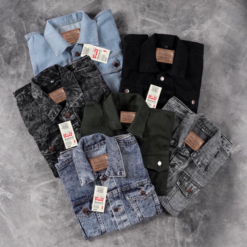 JAKET JEANS SANWASH PRIA JAKET JEANS SNOW BLACK JAKET PRIA JAKET JEANS DENIM JAKET LEVIS COUPLE JAKE
