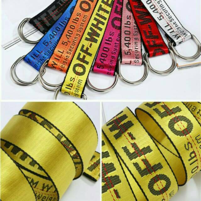 Off white belt / ikat pinggang off white ready