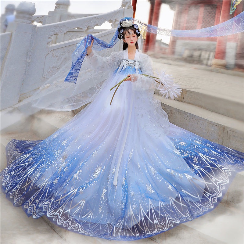 Women's Han Chinese clothing original genuine chest waist-high ruqun summer fairy cabbage full set i