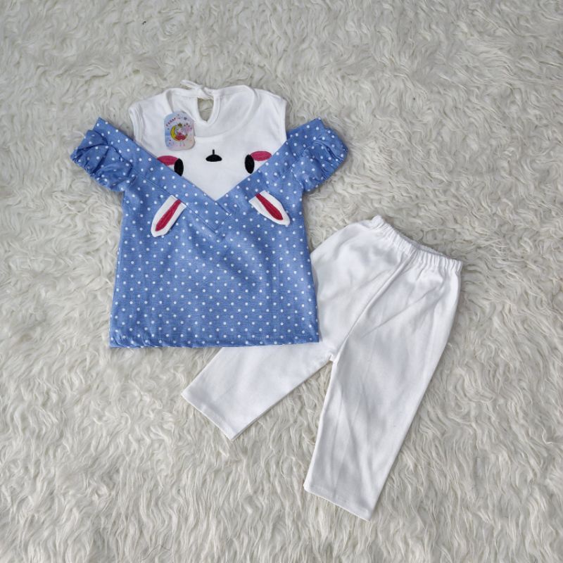 baju bayi perempuan stelan celana babygirl