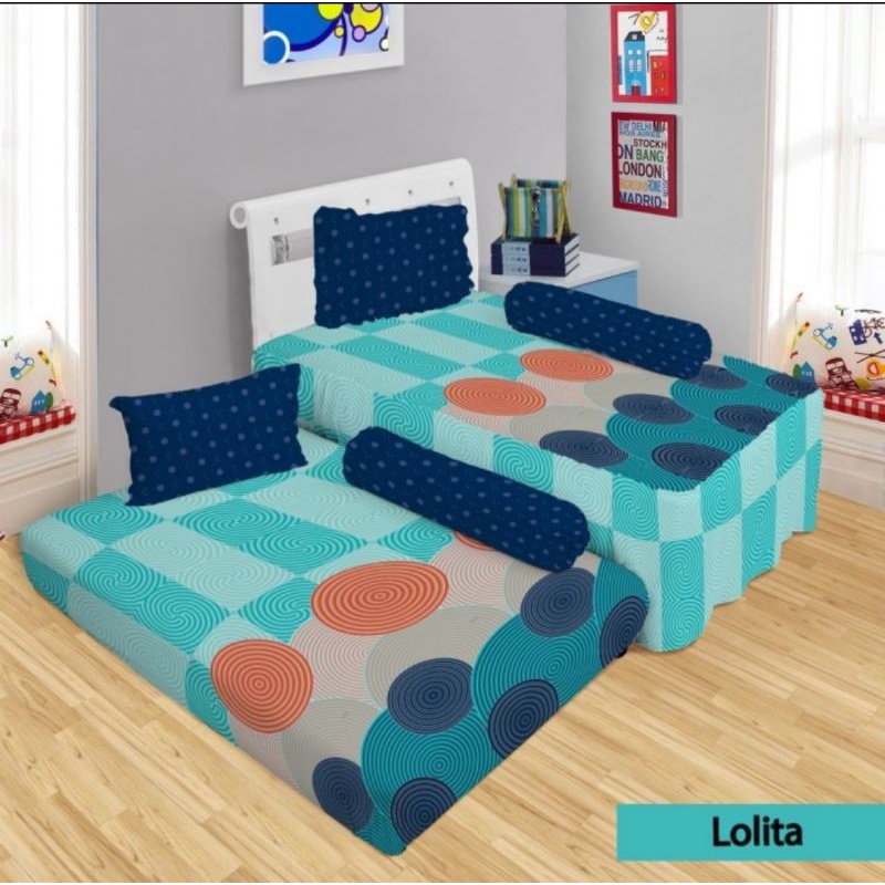 Sprei lady rose single rumbai uk 120x200 motif Lolita