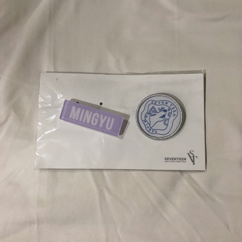 japan dome tour mingyu seventeen wappen badge set