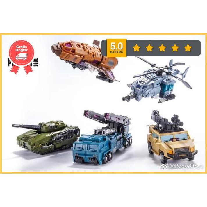 Pocket Toys Pt-05 Bruticus + Shockwave / Not Iron Factory War Giant Terlaris