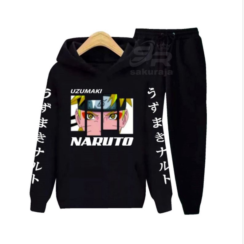 setelan hoodie celana panjang anak/ Naruto/model kekinian/umur 3-17 tahun bisa COD