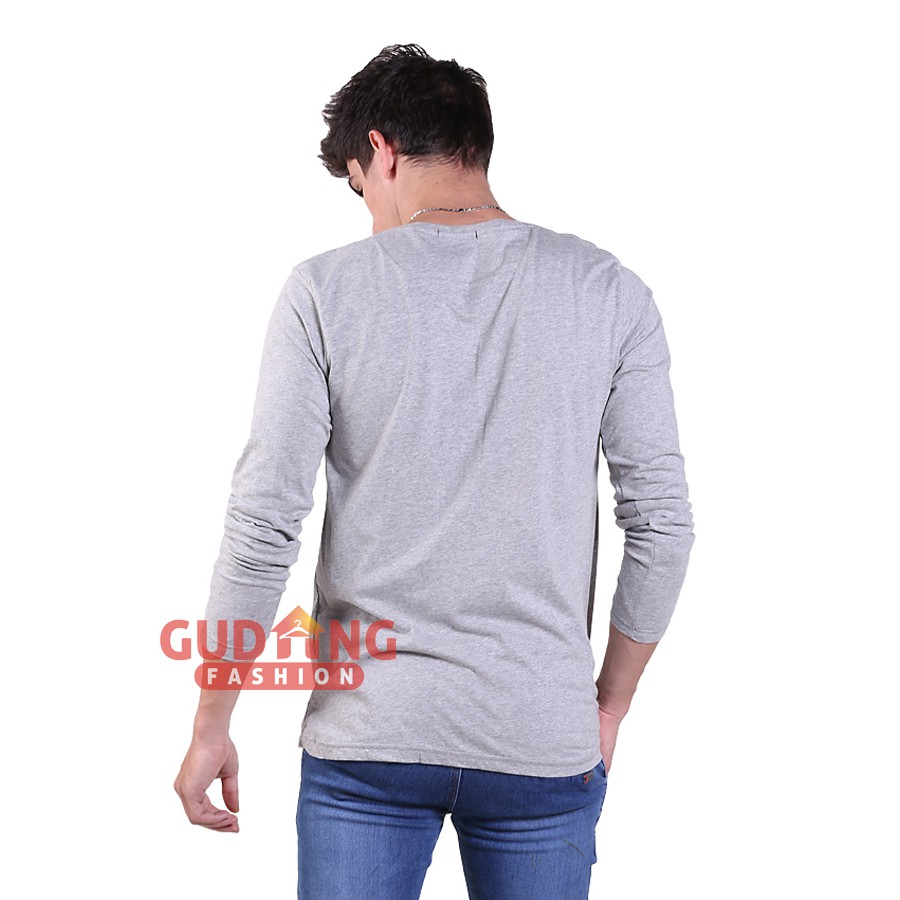 T-Shirt O-Neck Lengan Panjang Slim - PAN 853