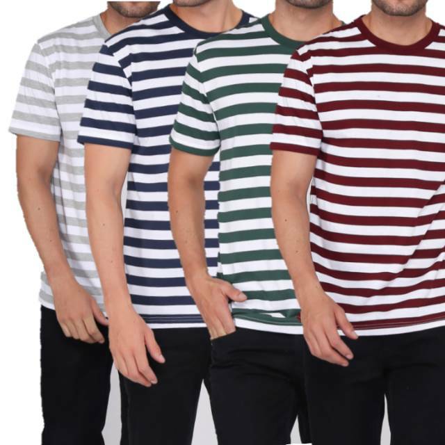 Kaos stripe / Kaos Salur / Kaos Belang / Basic stripe premium