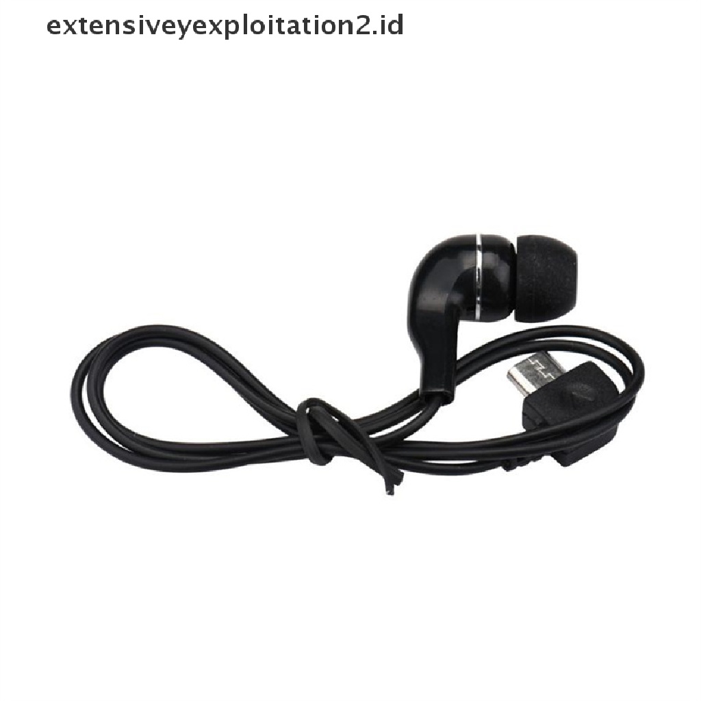 Earphone Wireless Bluetooth Mono Universal Dengan Port Micro Usb