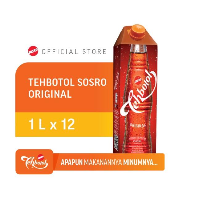 

[ COD ] Tehbotol Sosro Kotak 1 liter isi 12 BIG SALE Kode 1304