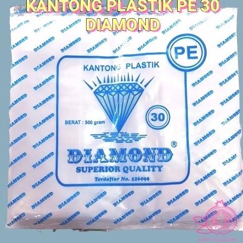 

populer] Kantong Plastik PE Bening uk.30cm DIAMOND / Kantong Kresek Bening