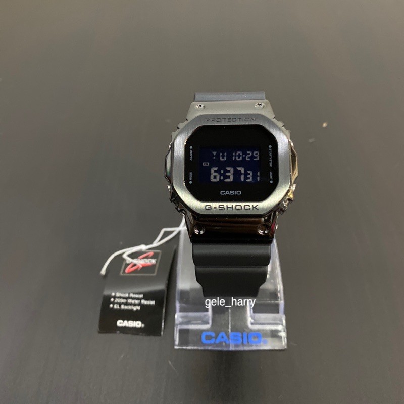Casio Gshock GM 5600B-1 Stainless Steel Bezel