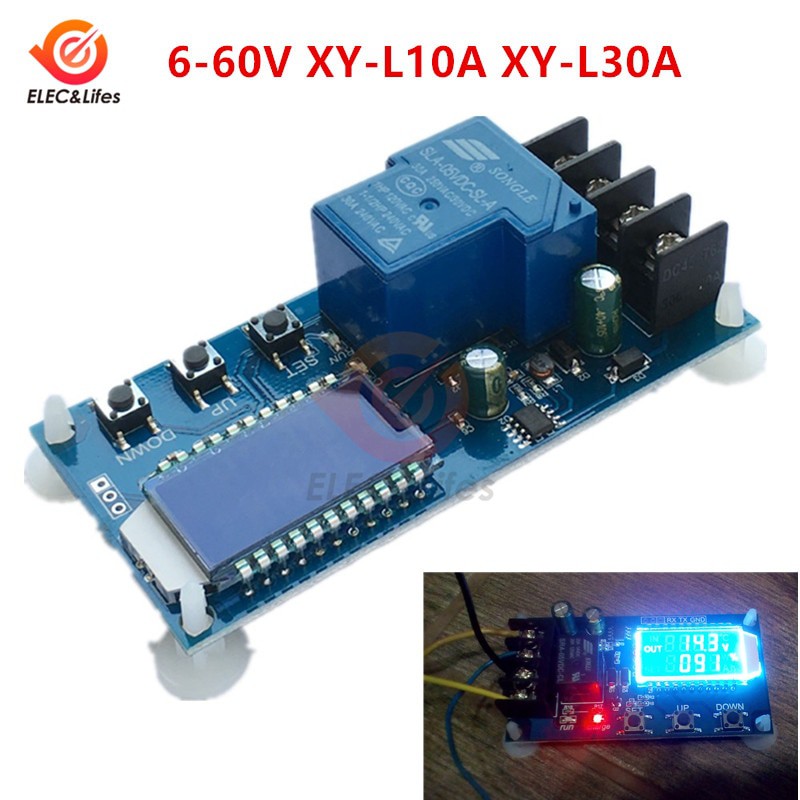 30A 6-60V Lead-acid Lithium Battery Charger Control Module Automatic charging control Overcharge