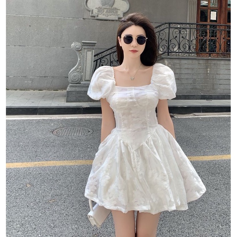 Alverina Lace Dress korean mini dress pesta summer vintage dress brukat embroidery white dress