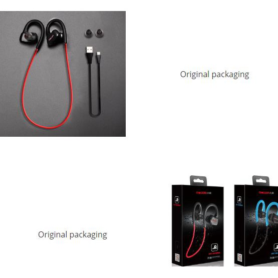 AFDR DACOM P10 WIRELESS BLUETOOTH SPORT HEADSET - WATERPROOF IPX7 EARPHONE - BIRU JTRO