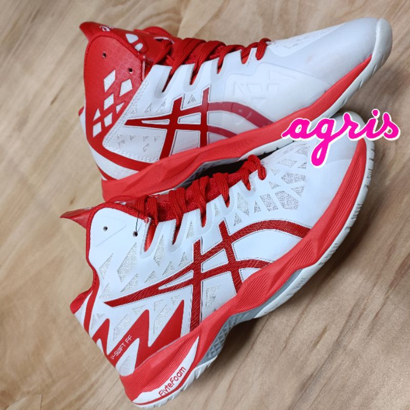 SEPATU VOLLY ASICS V-SWIFT FLYTE FOAM MERAH PUTIH